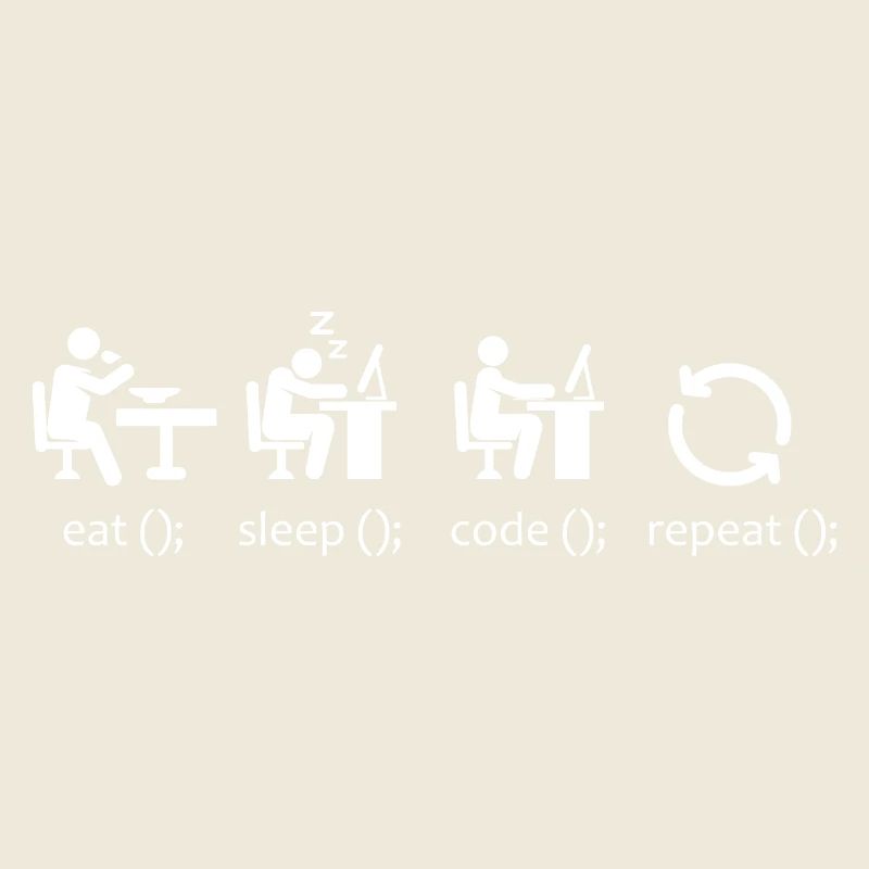 Manger Sleep Code Répéter - Ingénieur logiciel drôle