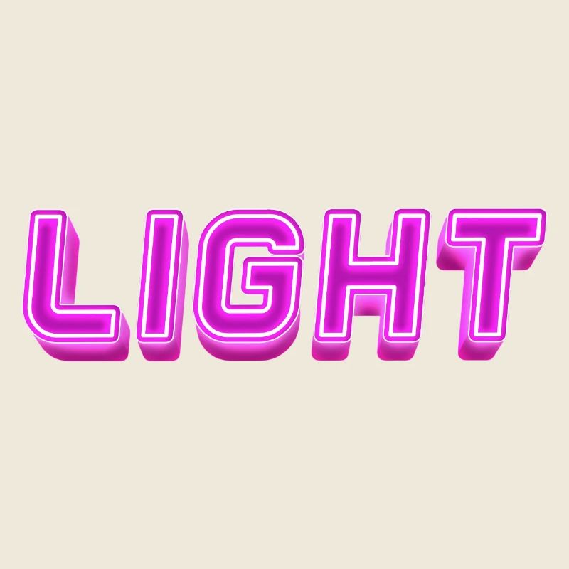 Lumière néon Lumière de Lettrage