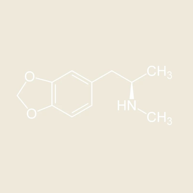 Structural formula MDMA