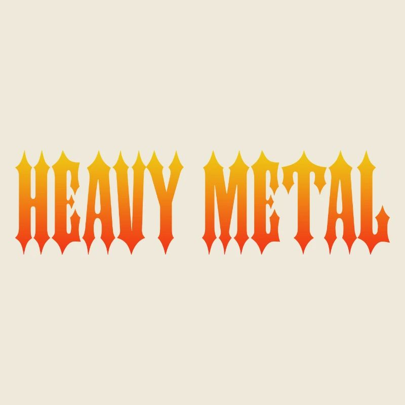 HEAVY METAL-GOTHIC FIRE TEXT