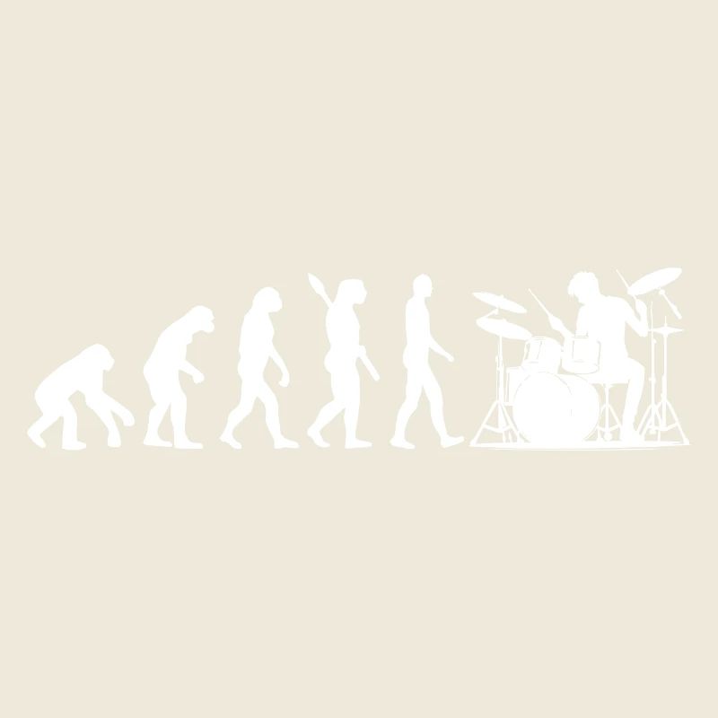 Evolution Drummer Silhouette Motif