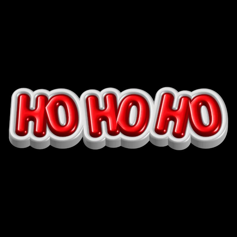 Ho Ho Ho – Conception 3D de Noël festive