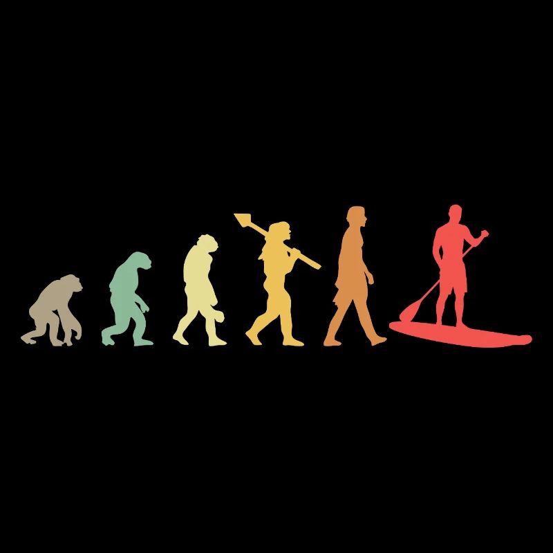 Kayak Evolution Kajak Entwicklung Retro