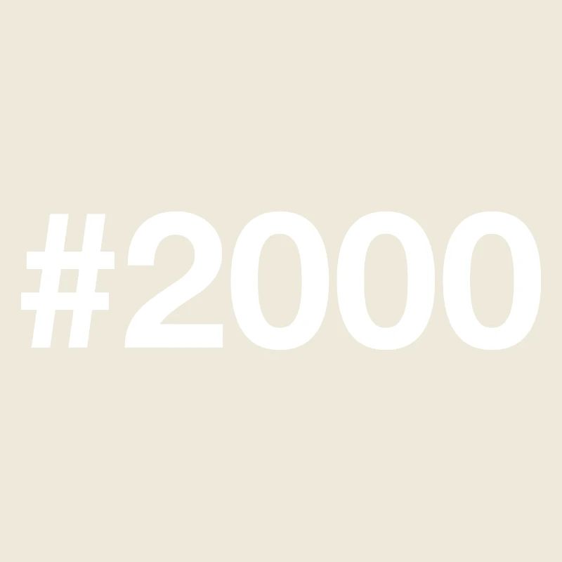 2000 Hashtag 26 ans 26e anniversaire