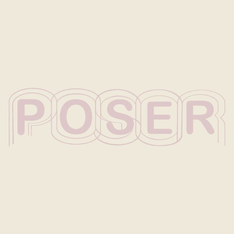 Minimalistisches POSER-Textdesign