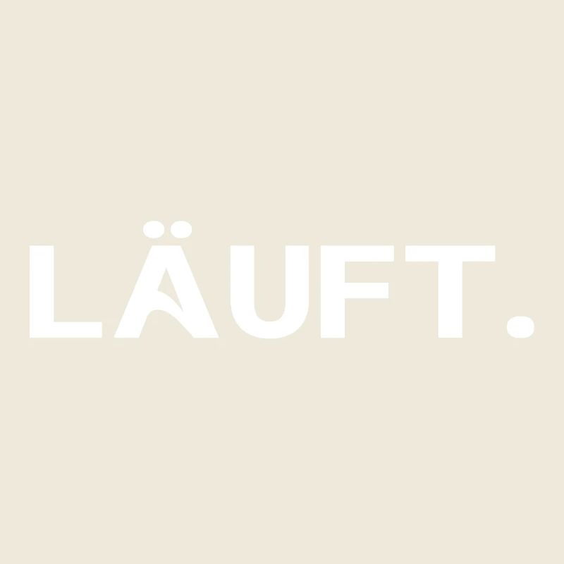 Läuft. Cooles Statement Minimal Trend Design
