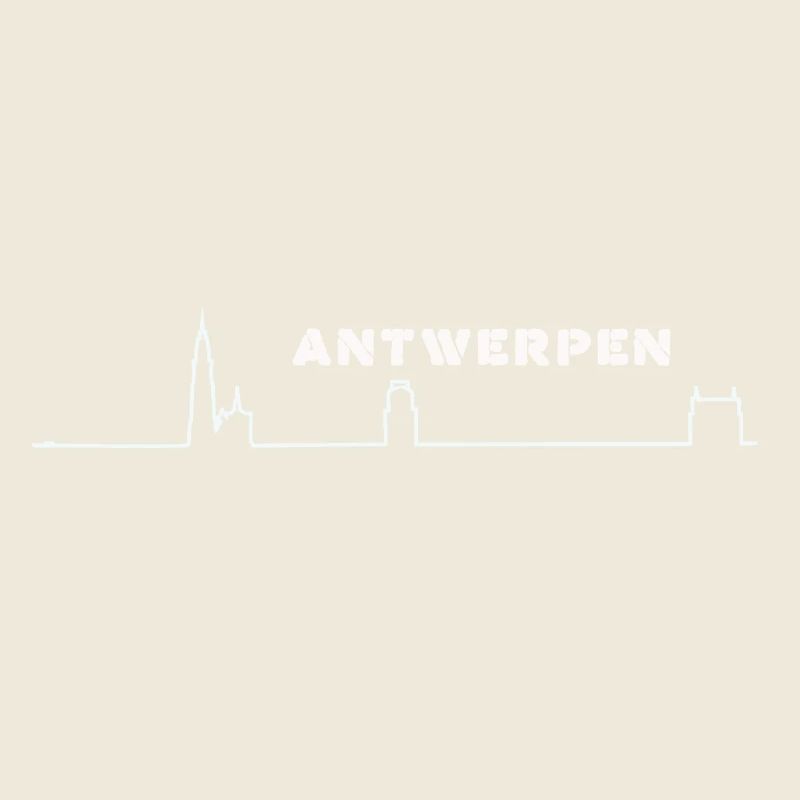 Antwerp Minimalist Skyline