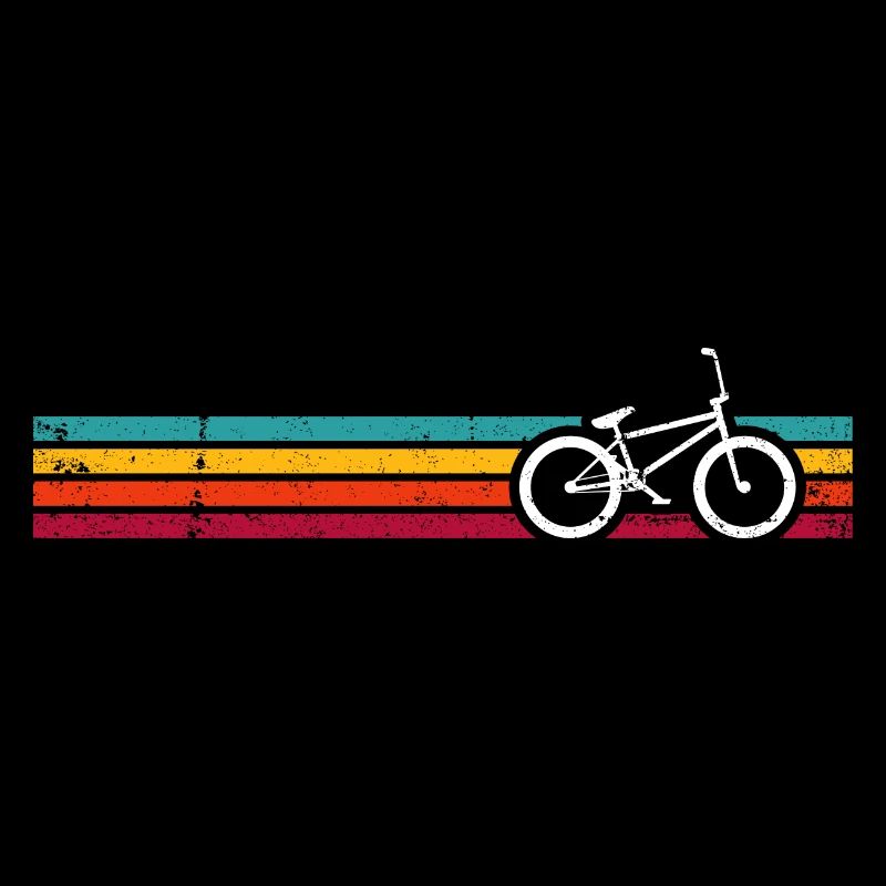 Retro Rainbow Bike Stripes