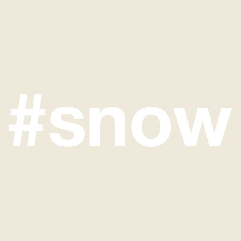 SNOW Hashtag