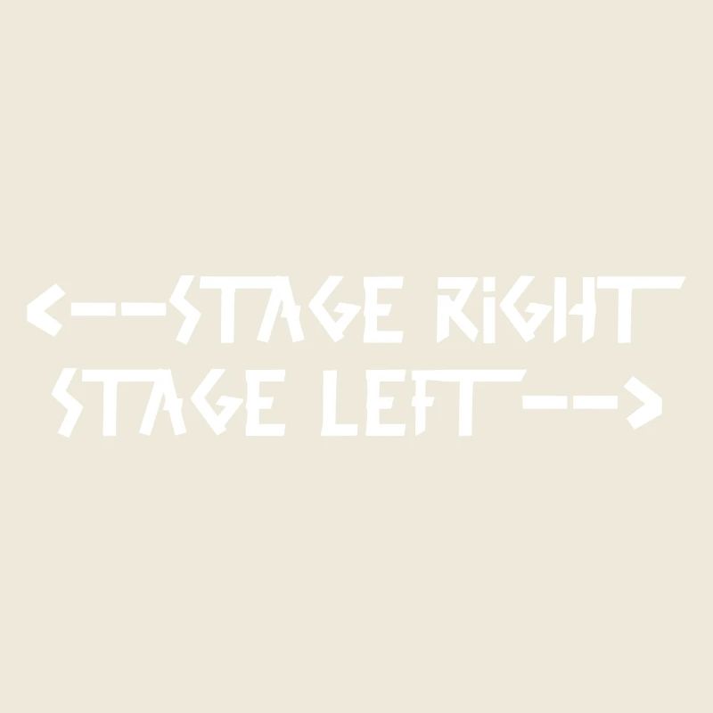 stage right stage left White