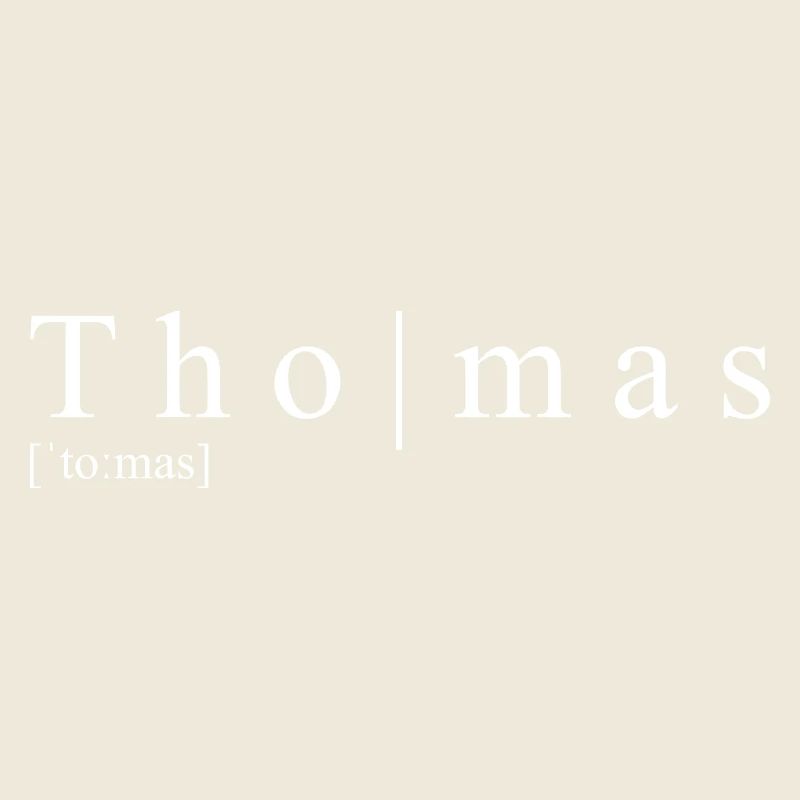 Thomas Definition Typografie