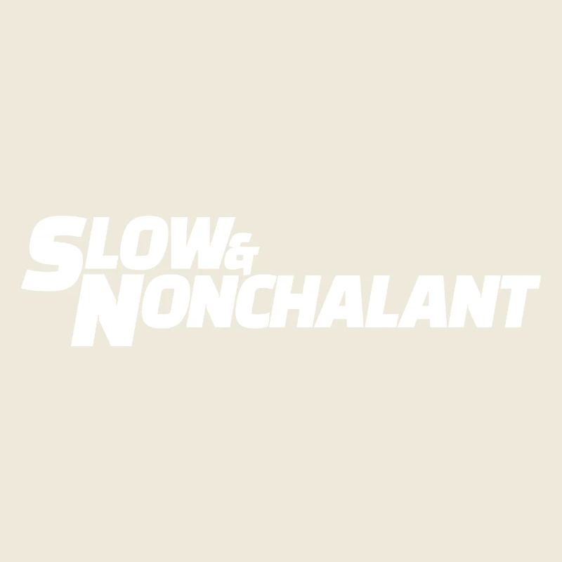 Slow & Nonchalant Typo Tee