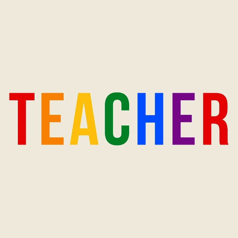 LGBTQ Pride Lehrer-Typografie-Design im 90er-Jahre-Look