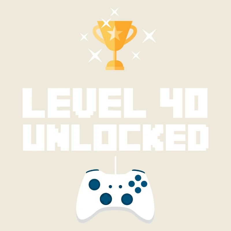 Geburtstag Gamer Computer Videogame Geschenk 40