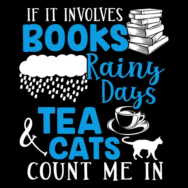 Books Rainy Days Tea Cats