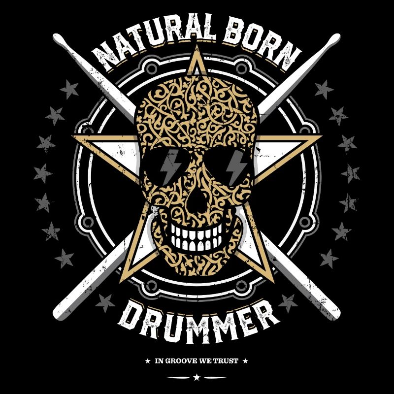 Cadeau de batteur naturel né pour batteur