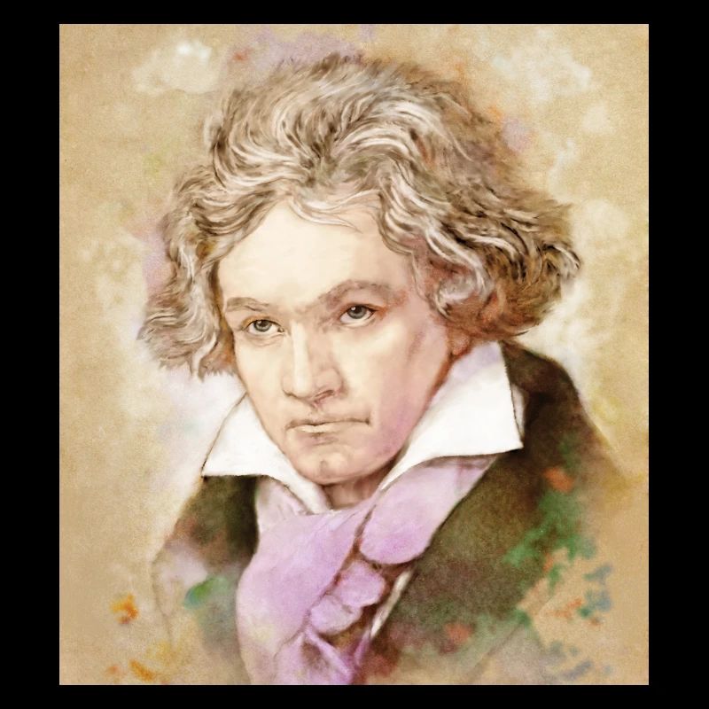 Ludwig van Beethoven im Aquarell Stil