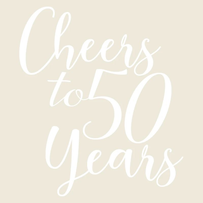 Cheers To 50 Years - Geburtstags- oder Jubiläumsgeschenk
