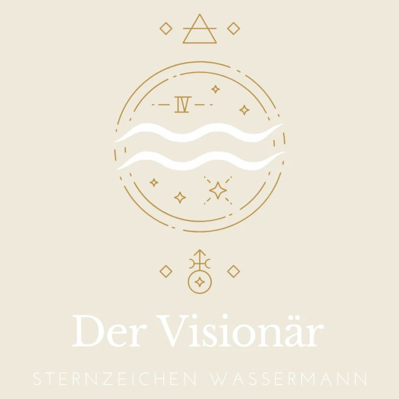 Der Visionär Sternzeichen Logo