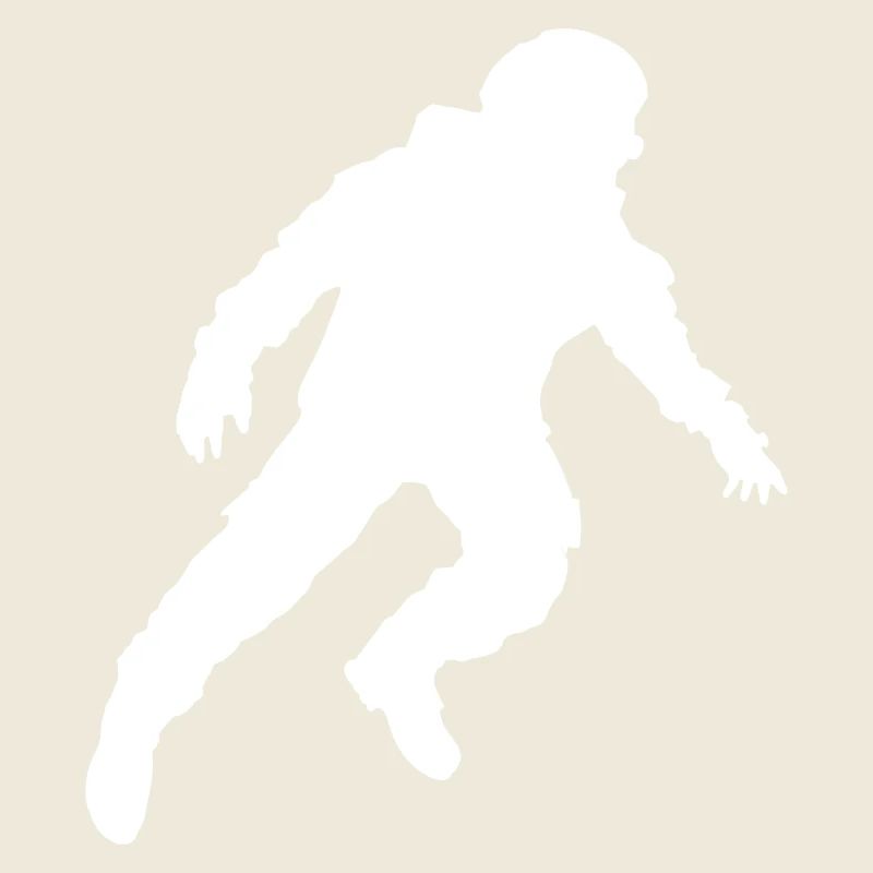 Floating Astronaut Silhouette Weightlessness