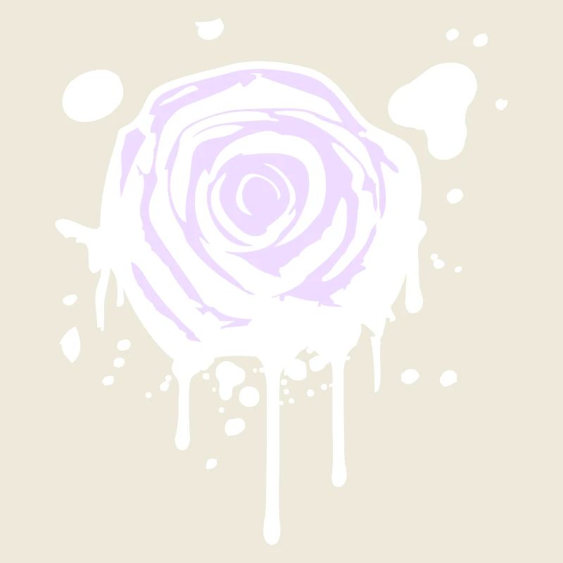 fleur de rose graffiti goutte rose romantique