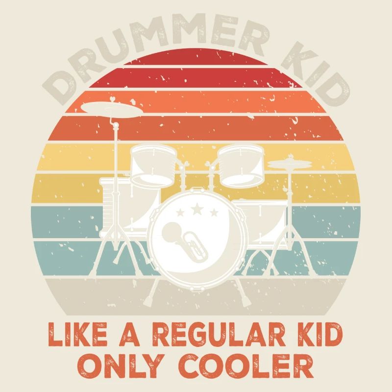 Drummer kid like a regular kid only cooler