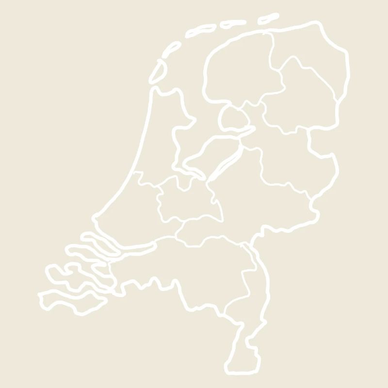 Netherlands map with all countries