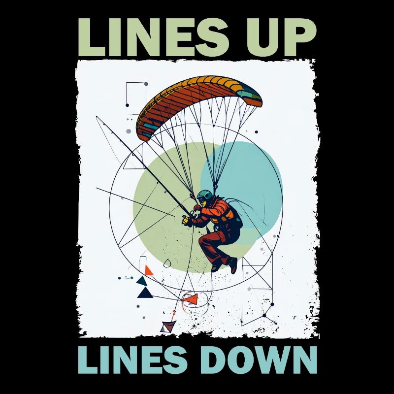 Adventurous skydive illustration