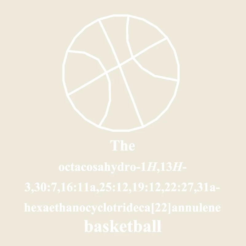 Basketball Molecule - IUPAC Nomenclature - Nerd Humor