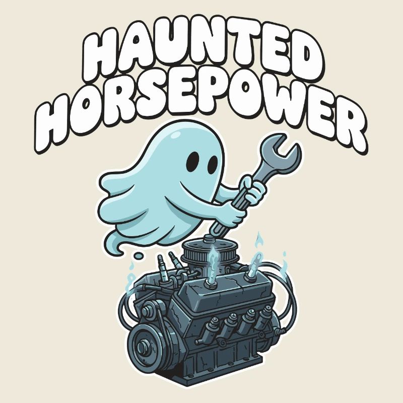 Dessin animé Ghost Engine Hanting Engine