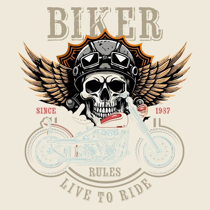 Biker Rules - Since 1987 - Live to Ride