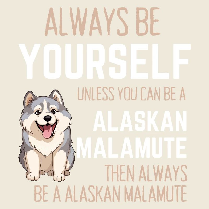 Sei immer du selbst, außer Alaskan Malamute