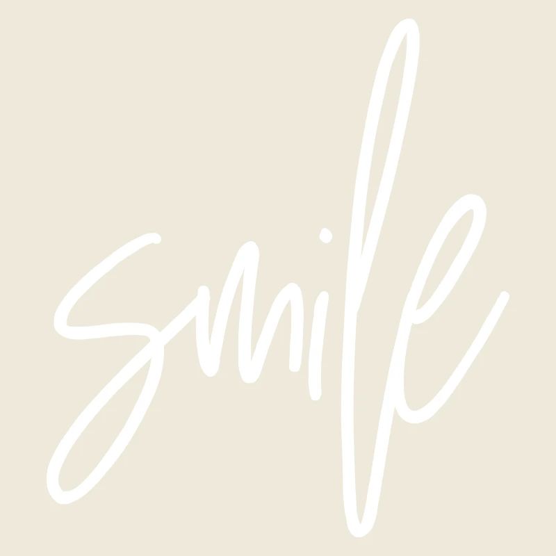 SMILE – Un design de texte positif pour une bonne humeur