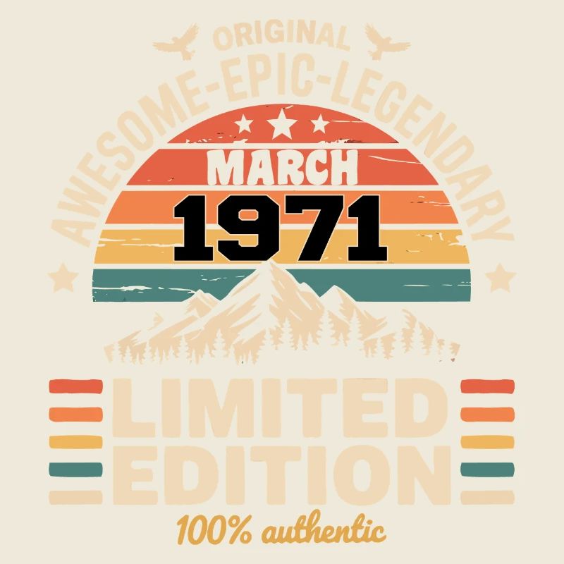 Vintage-Jubiläum März 1971 März 1971