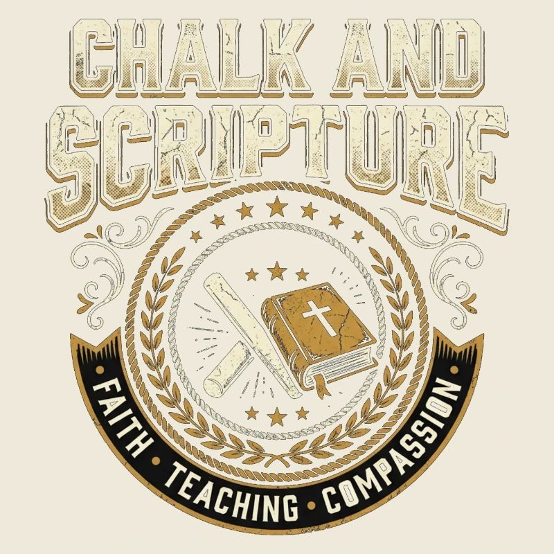 Chalk and Scripture Christian Teacher Jesus