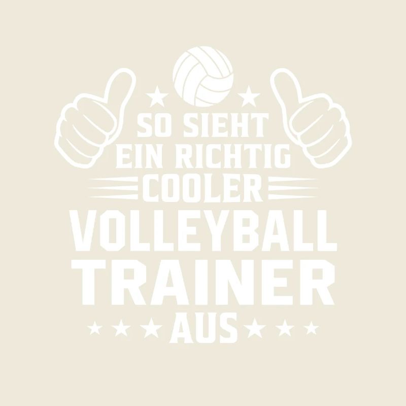 So sieht ein cooler Volleyball Trainer aus 