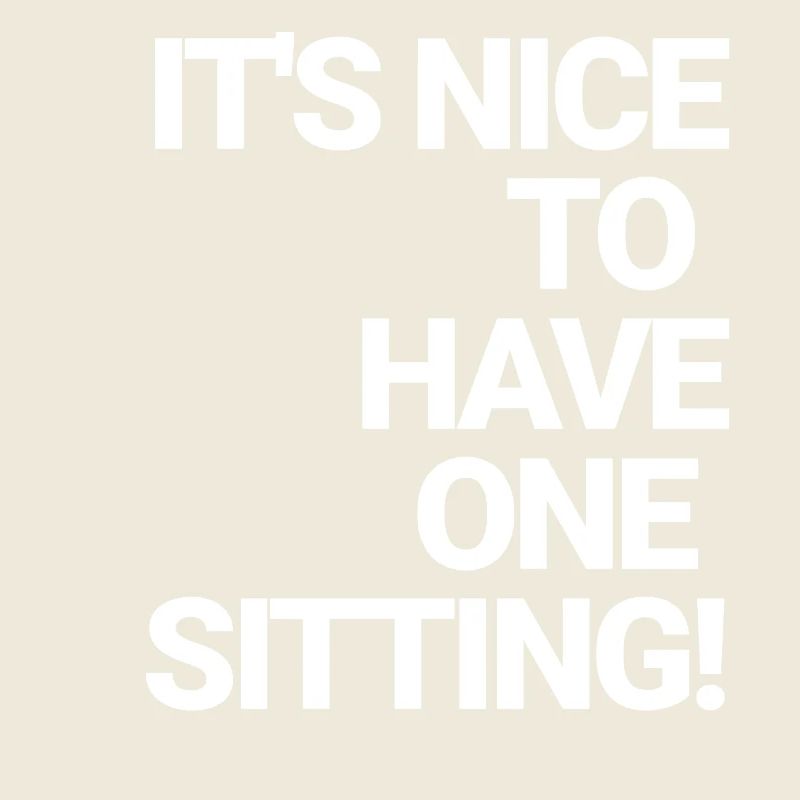 It's nice to have one sitting - bayrisch englisch
