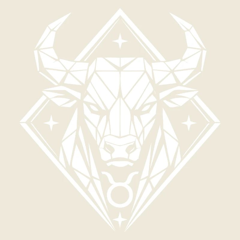 Geometric Bull – Stärke pur - Sternzeichen Stier