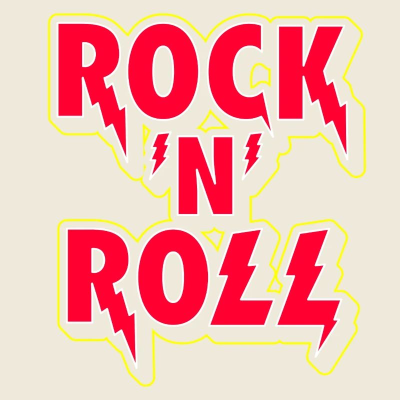 Rock 'N' Roll 3D Logo