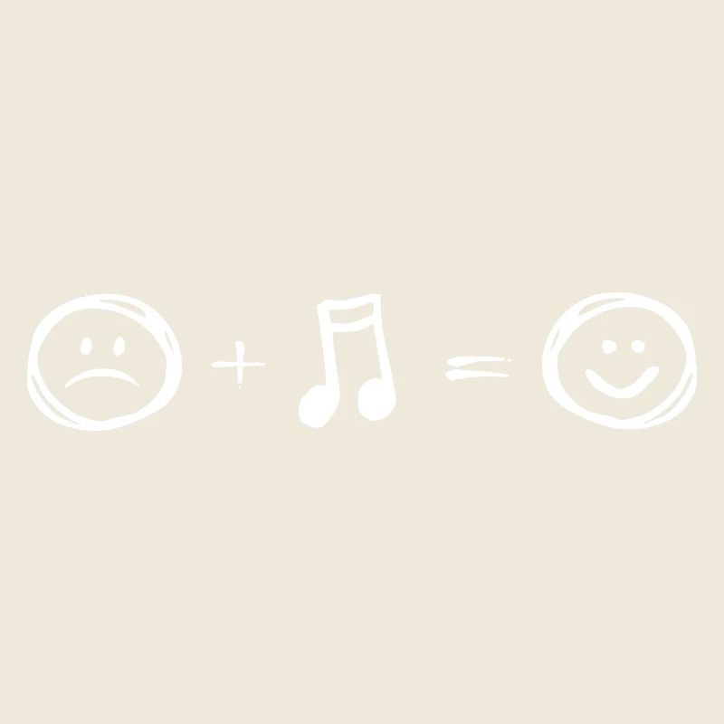 Music makes HAPPY - sad notes smile