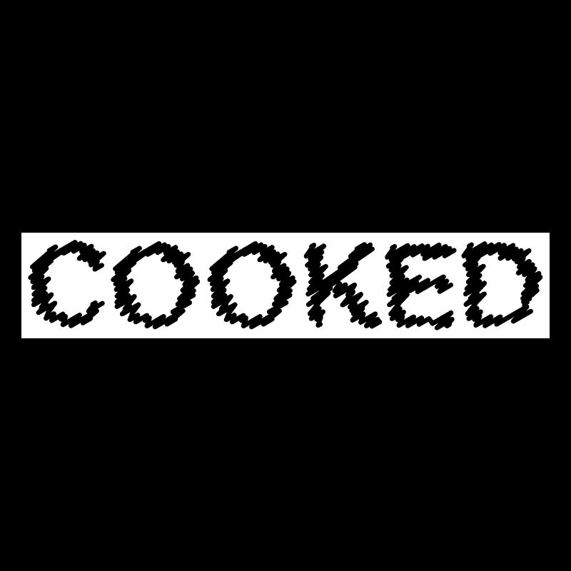 COOKED White and Black by Falsches Design
