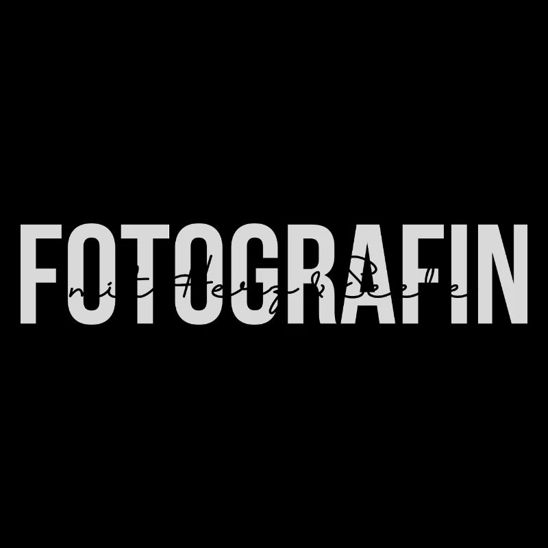 Fotografin mit Herz und Seele (Black)
