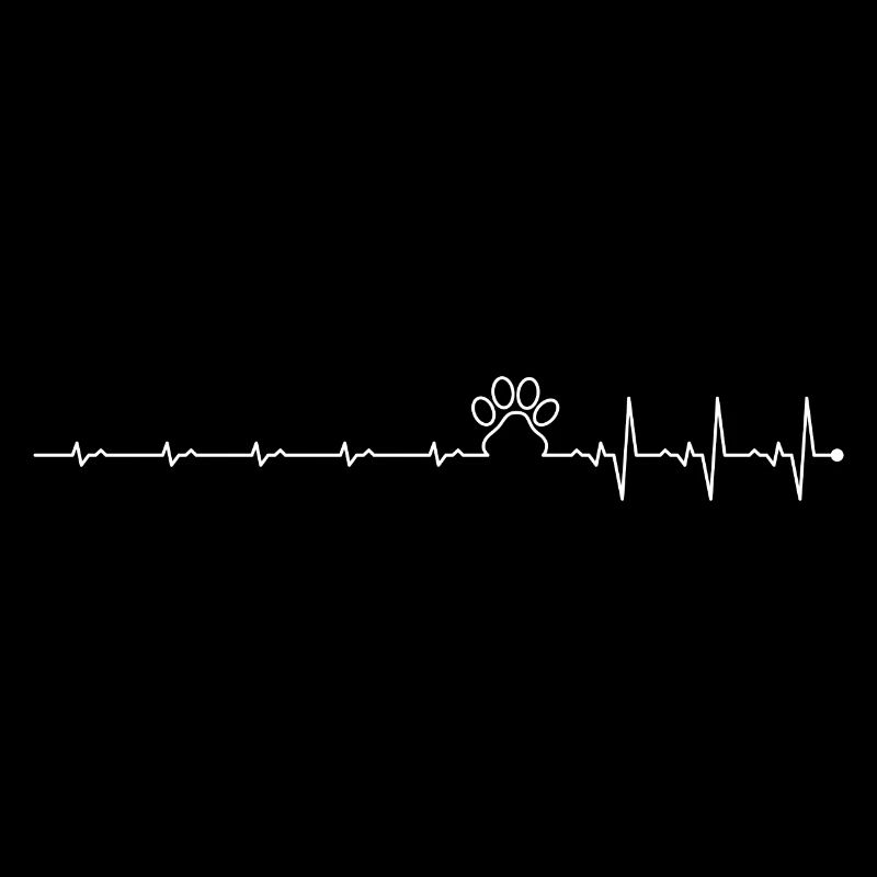 Heartbeat paw print