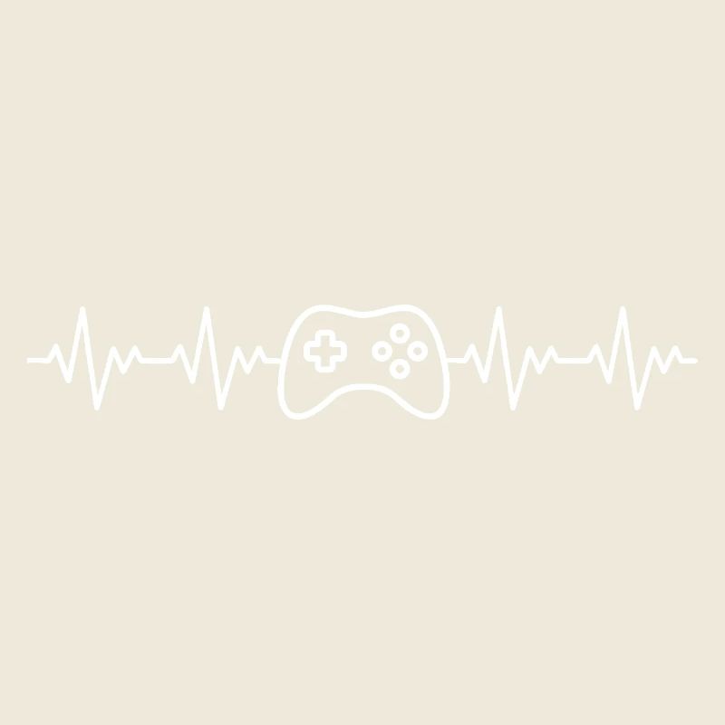Gaming Controller Gamer ECG Heartbeat
