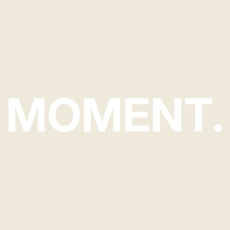 Moment – Minimalistisches Textdesign