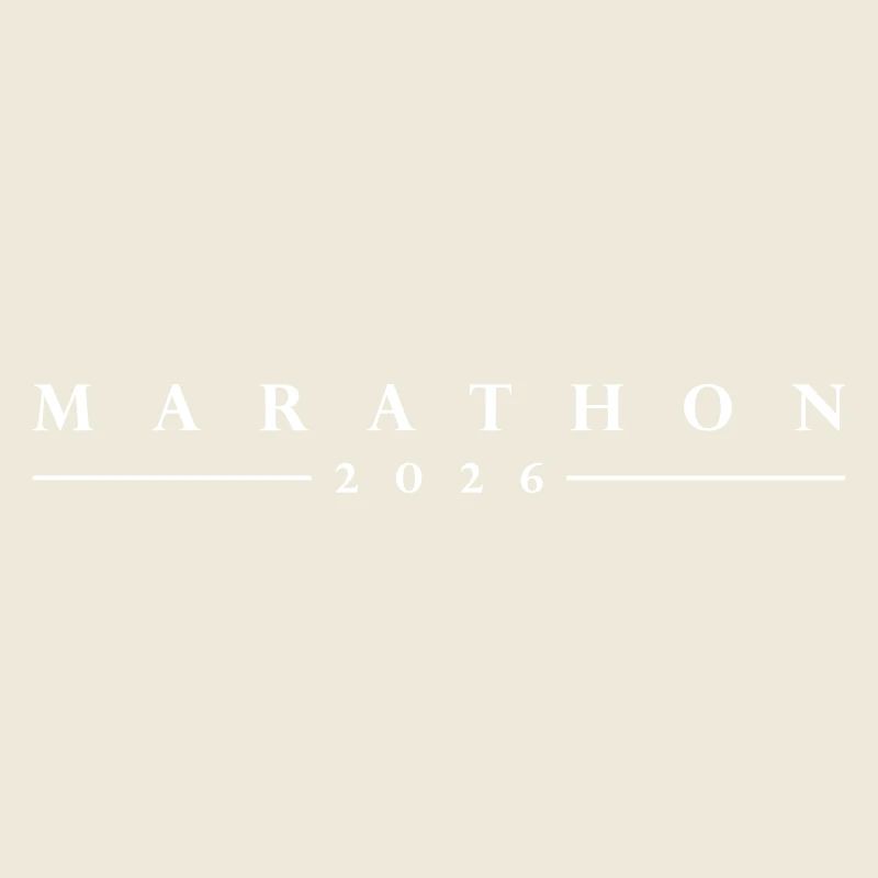 Marathon 2026 lettering