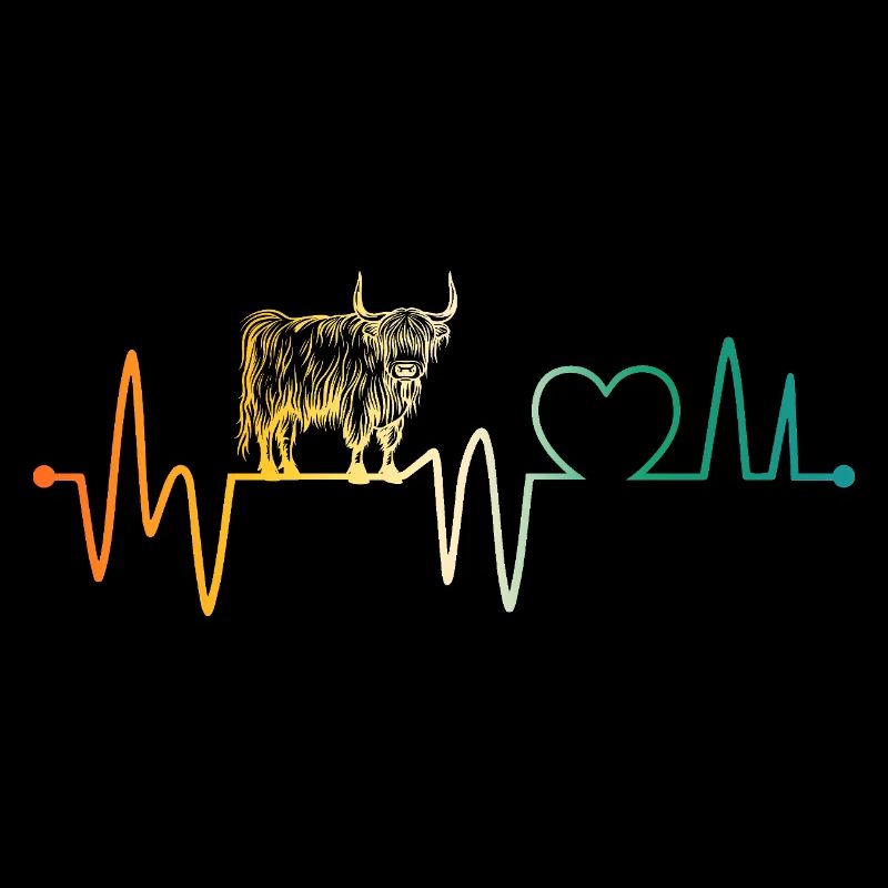 Cow Beef Heartbeat Highland Cattle