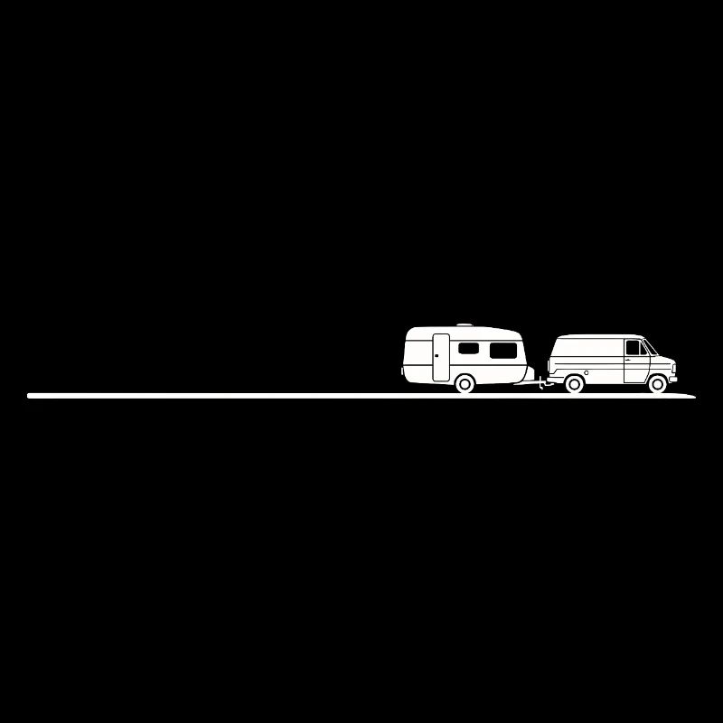 Caravan camping shirt for caravan fans