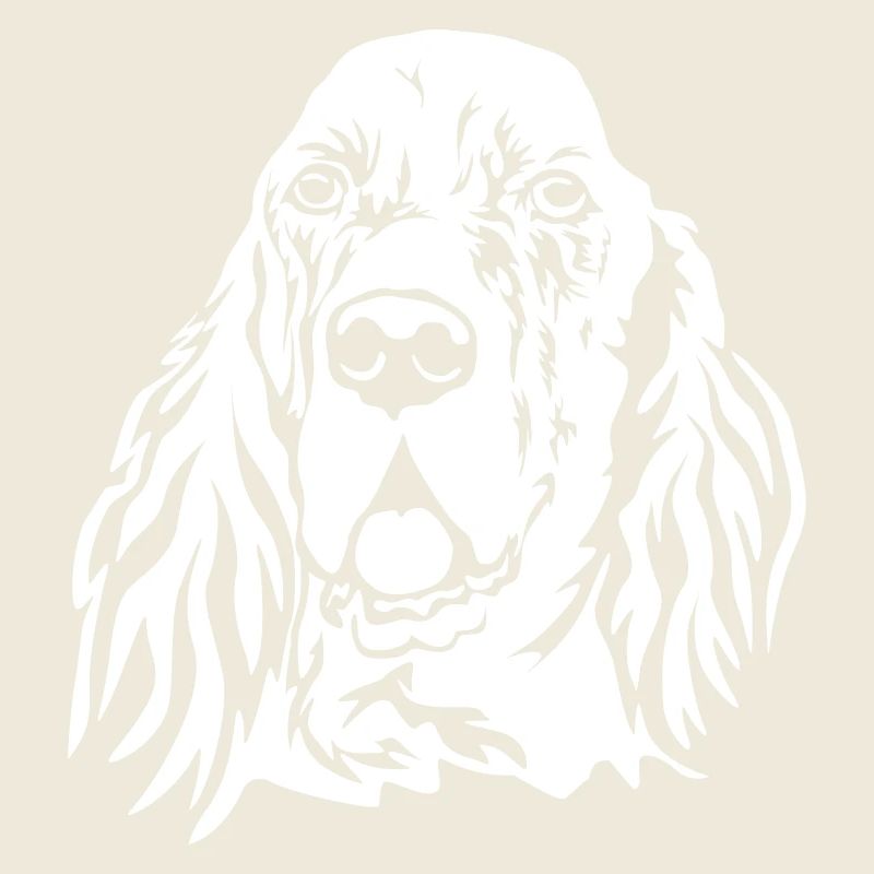 Tête de setter anglais "Black Edition"
