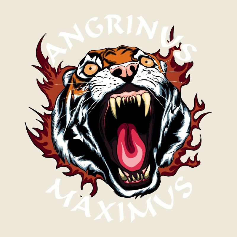 Angrinus maximus - Angry tiger head